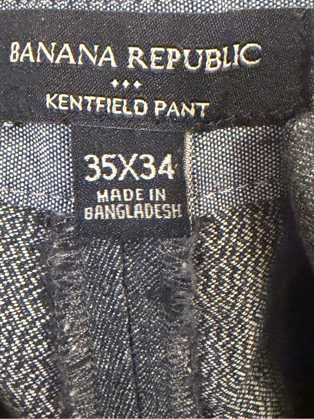 Banana Republic Men's Chambray Dress Pants in Denim Blue
